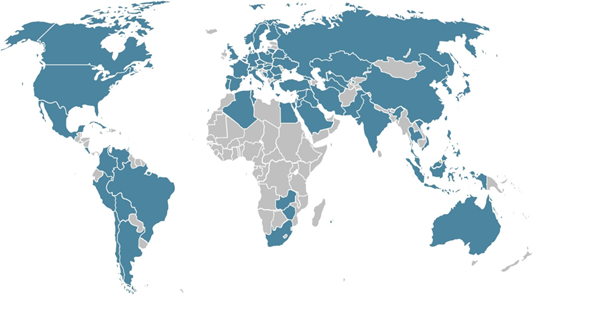 Photo: Global overview of nitric acid producing countries; http://www.nitricacidaction.org/about/introducing-nacag/